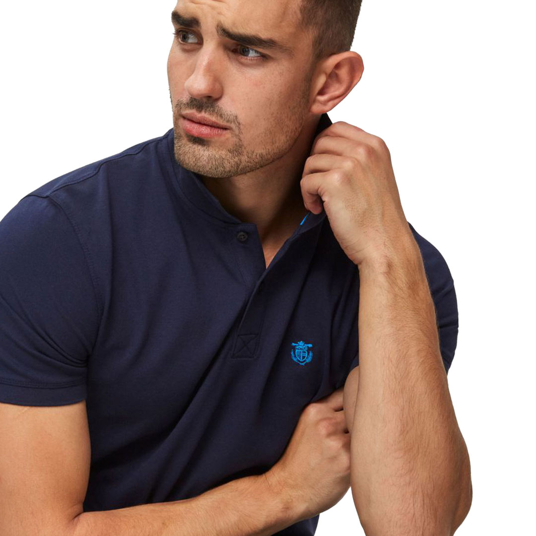 SELECTED Embroidery Men Polo Tee (16049517-Peacoat)