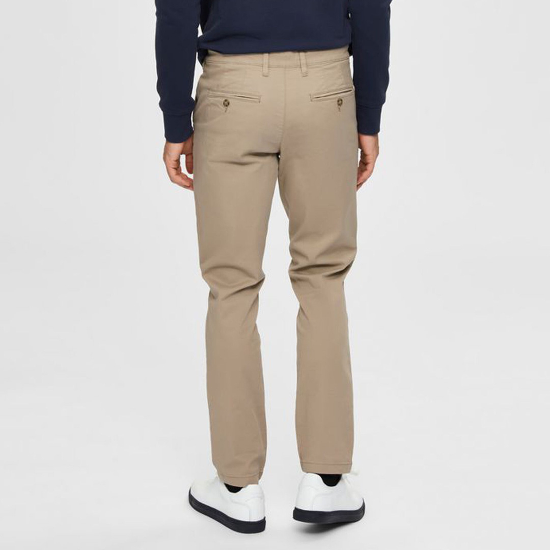 SELECTED Miles Flex Chino Pants (16074054-Greige)
