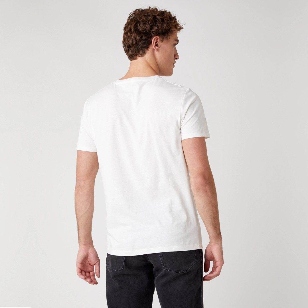 WRANGLER Biker Men T-Shirt in Off White (W7H2D3737) 