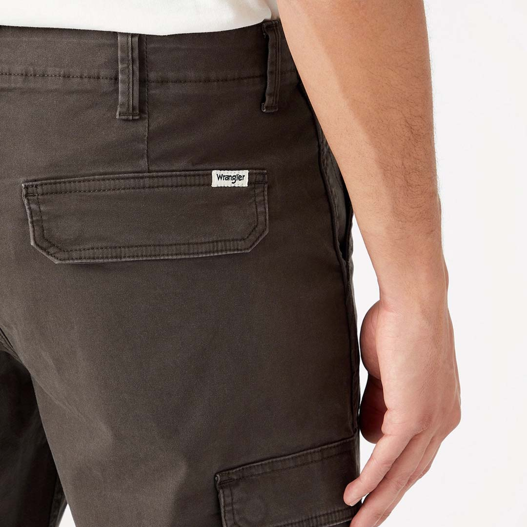 WRANGLER Casey Cargo Shorts - Faded Black (detail)