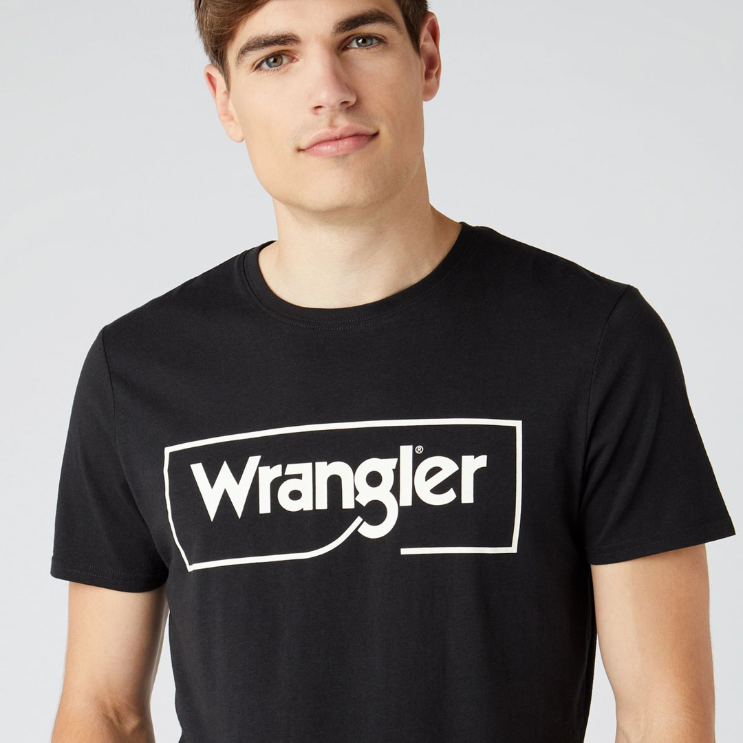 WRANGLER Μπλουζάκι Ανδρικό με Λογότυπο - Μαύρο (W7H3D3XV6)

