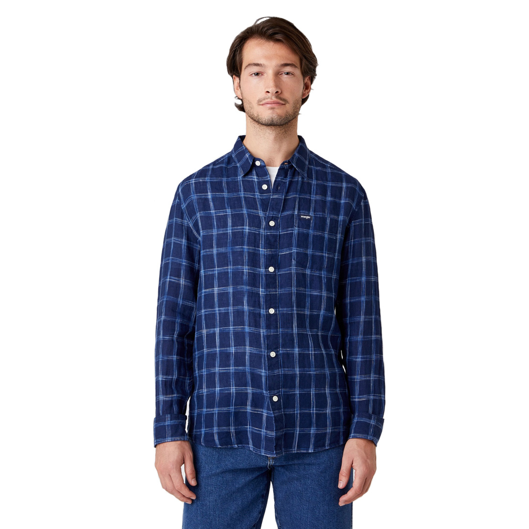 WRANGLER One Pocket Shirt Men - Limoges Blue (W5A11KX50)