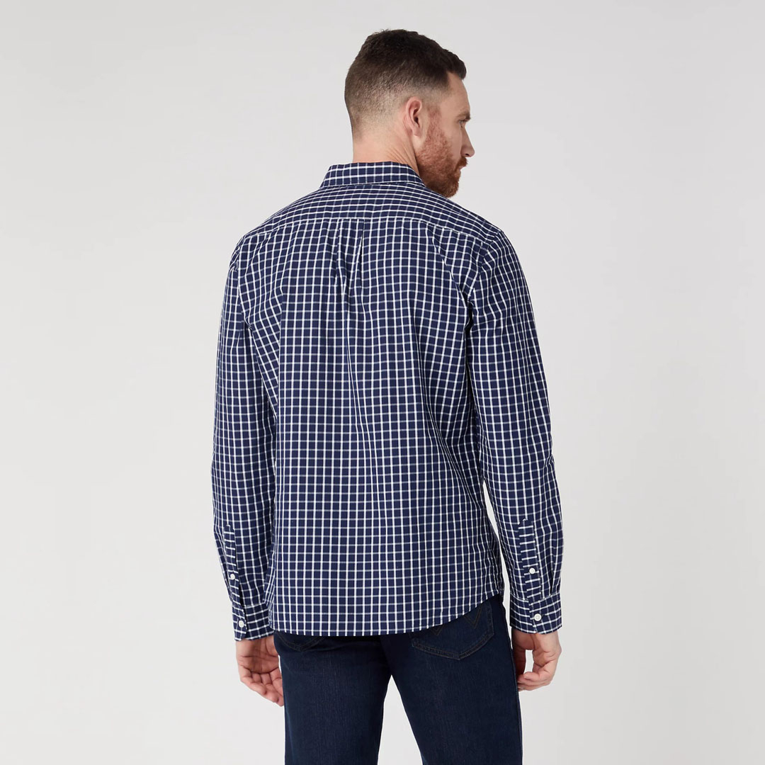 Wrangler Single Pocket Men Shirt - True Navy (W5A24ME12) 
